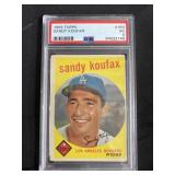 Sandy Koufax  Baseball Card # 163 Graded