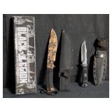 Pair of knives: Black Legion w/sheath, BK2210 , &