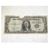 1935-E Star Note $1 Silver Certificate US paper