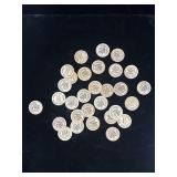 30 Vintage 1962 wooden nickels