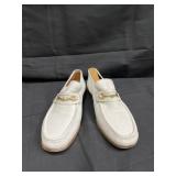 Bass White leather loafers