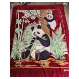 8 ft x 6ft Panda heavy blanket / rug / tapestry