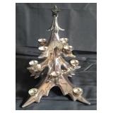 Metal plated candle holder Christmas trees 14" x