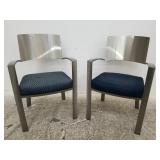 Johnston Casual Furniture . Brushed metal finish