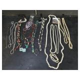 Group of costume jewelry
