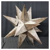 Large tin star ornament