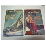 Pair of books by Errol Flynn - Showdown & Beam