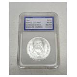 1964 Mexico One Peso Silver coin MS68 slabbed