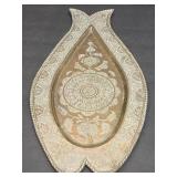 Vintage silver overlay on copper, handmade, hand