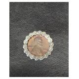 1982-D Lincoln "Chain" cent coin. Wrapped in a