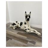 Ceramic Lifesize Dog Sculpture Signed Hispania