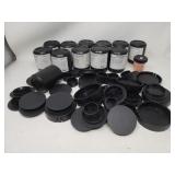 Group of empty camera lens cases box lot