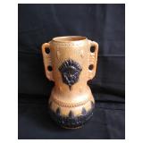 Vintage Czechoslovakia pottery vase with h