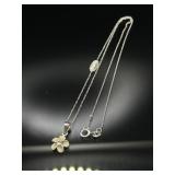 Sterling silver Aloha Hawaii plumeria flower