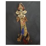 Brass demon wall decoration 9" x 3"  pb