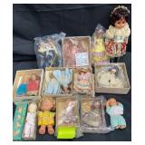 Storybook dolls, vintage doll collection in box