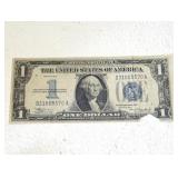 1934 $1 Silver Certificate US paper money