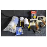 Lot of golf flags ,wall lights,  door lock etc