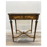 Antique French Louis XV flip top game card table