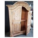 Knotty pine armoire