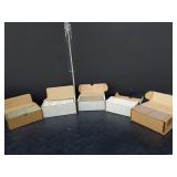 Group of 5 boxes of football cards, box lot