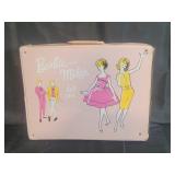 Barbie and Midge vintage case with doll clothes,