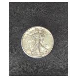 1945 Walking Liberty Silver Half Dollar coin