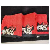 Vintage Mickey and Minnie Mouse towels