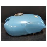 Blue Motorcycle gas tank