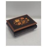 Italian inlay music jewelry box 7"h x 5"d x 3"h