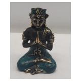 Brass Buddha desk top ornament 5" x 3"  pb