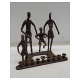 Vintage brass sculpture 9"w x 4"d x 7"h