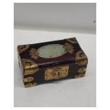 Chinese jewelry box 6" x 4" x 3"