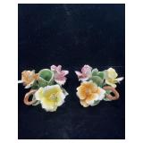 Vintage ceramic candle holders