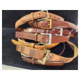 Seven genuine leather belts size 36 some made in