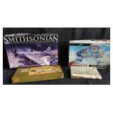 Group of vintage scale plane models , box lot