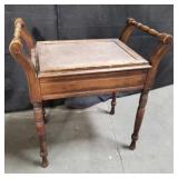 Vintage piano stool