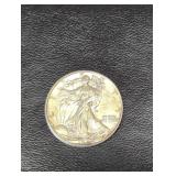 1941-D Walking Liberty Silver Half Dollar coin.