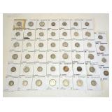 Collection of coins from Switzerland 1882-1958