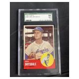 Don Drysdale 1963 Baseball Card # 360 Graded