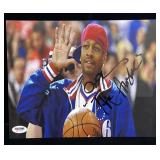 Allen Iverson signed photo with PSA/DNA