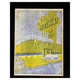 Vintage Nickodell Melrose restaurant menu