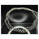 30" Italian sterling silver chain necklace, 15.98g