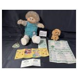 Cabbage Patch Kids doll and  TY dog with