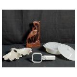 Assorted box lot: Whittier Potteries Calif USU