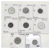 Collection of coins from Nazi Germany