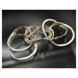 Sterling silver puzzle ring, 5.79g