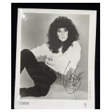 Cher autographed photo