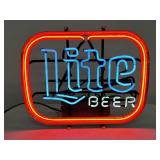 Vintage Miller Lite neon beer sign
