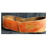 Vintage Asian wood dough bowl